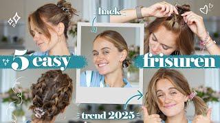 5 schnelle Alltagsfrisuren für kurze Haare - meine einfachen go-to Hairstyles für jeden Tag