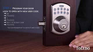 Electronic Lock Tutorial: Learn how to program your V180BLEUS15