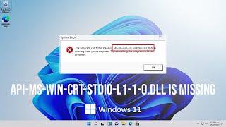 Solución API-Ms-Win-Crt-Stdio-l1-1-0.Dll Is Missing - Error de Microsoft Office