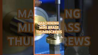 Making Mini Brass Thumbscrews #lathe #machining #metalworking