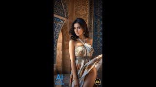 4K AI Art Lookbook Video of Persian AI Girl ｜ Voluptuous Charm of a Persian Princess