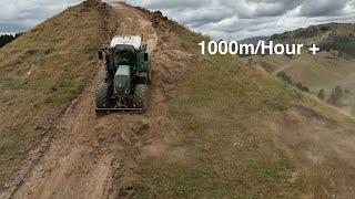 Conquering the Steep : Grader Blading & Track Building on Extreme Farmland