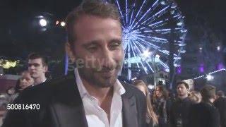 Interview - Matthias Schoenaerts at the London premiere of The Danish Girl on his birthday