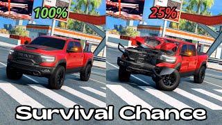 Realistic Survival Chance Crashes #1  BeamNG.drive