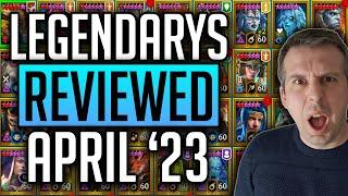 DONT LEVEL TRASH! ALL LEGENDARY CHAMPIONS REVIEWED APRIL 2023! | Raid: Shadow Legends