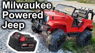 Milwaukee M18 Kids 12V Jeep Battery Upgrade