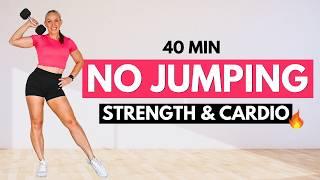 NO JUMPING Workout for Women Over 40 | BUILD & BURN!!