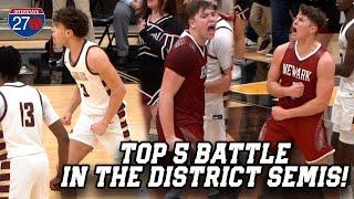 Newark and New Albany BATTLE in the District Semis [Full Game Highlights]