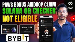 Paws Solana Og checker | Paws bonus Airdrop claim | Paws new update today | Paws Airdrop Claim