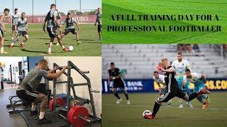 A Full Training Day For A Professional Footballer | Training Footage, Gym Workout + Game Highlights!