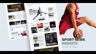 Figma Free Templates Sports news websites