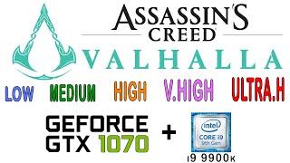 GTX 1070 in Assassin's Creed Valhalla | Benchmark All Graphics Setting