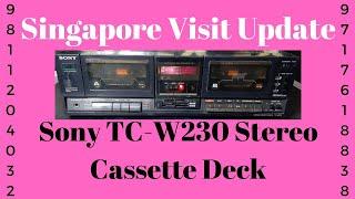 Sony TC-W230 Stereo Cassette Deck How To Use Price And Connection IN HINDI 9811204032 / 9717618838