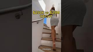 $250K vs $25M Yacht-Home   #yachtforsale #boats #yachttour #superyacht