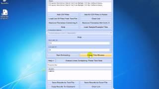 How To Use Extract Data & Text From Multiple CSV Files Software