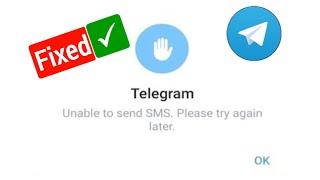 telegram unable to send sms please try again later problem solve 2024