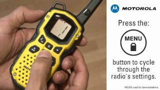 Silent Operation of Motorola Talkabout Two Way Radios