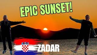 EPIC SUNSET! Historic ZADAR Croatia! Van Life CROATIA