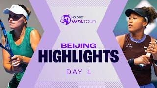 Kenin, Osaka, Zhang in action on Day 1 of Beijing 2024 | WTA Match Highlights