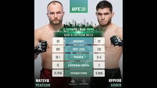 𝐁𝐎𝐎𝐎𝐎𝐌   𝐔𝐅𝐂 𝟐𝟗𝟓  Нурулло Алиев (9-0) vs Матеуш Ребецки (18-1)   11 ноября г. Нью-Йорк