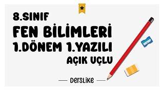 8. Sınıf Fen Bilimleri 1.Dönem 1.Yazılı Soruları #2024