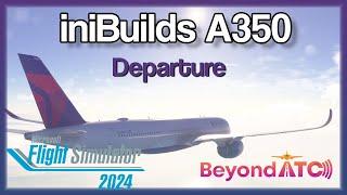 iniBuilds A350 Departing San Francisco with BeyondATC Traffic