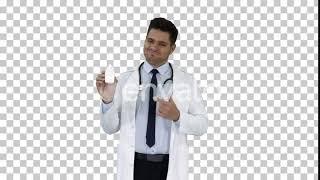 Doctor physician presenting medicine, Alpha Channel | Stock Footage - Envato elements