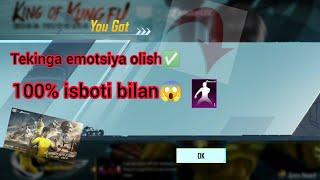 tekinga emotsiya olish isboti bilan  pubg mobile