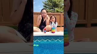 Poolside Prank WAR!  Ember vs Mom — Who Slept Through It?! 