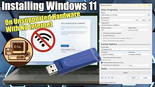 Install Windows 11 Without Internet and Unsupported Hardware!