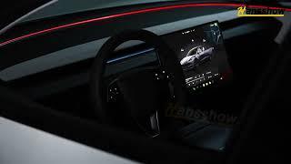 Tesla Model 3 Highland Dashboard Ambient Lighting Neon Lights RGB Color Changing App Control