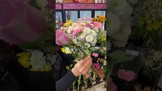 $100 Pink & White Mix #bouquet #roses #fyp #flowers #florist