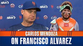 Carlos Mendoza on Francisco Alvarez getting sent to Triple-A, why it's best for the young catcher