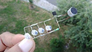 ONE AMAZING DIY IDEA WITH BC547 TRANSISTOR, LED AND CONDENSOR MIC