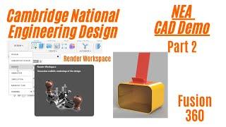 Cambridge National: Engineering Design NEA CAD Demo (part 2) "Rendering"