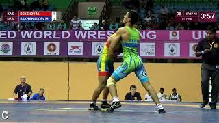 1/4 GR - 67 kg: M. BEKENOV (KAZ) v. M. BAKHSHILLOEV (UZB)