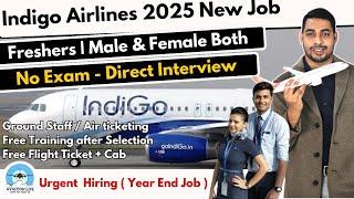 Indigo Airlines Latest Ground Staff Job | Freshers | Male & Female #indigo #groundstaff #airlines