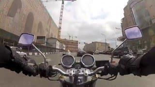 Один день по Москве на Honda cb 400 version S