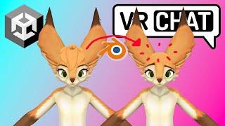 VRChat Unity - Making Your Own Blendshapes (Shapekeys) Using Blender!