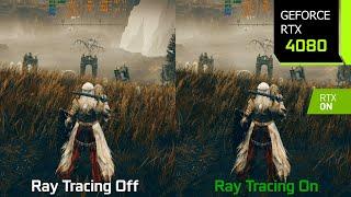 ELDEN RING Shadow of the Erdtree Ray Tracing On vs Off - Graphics/Performance Comparison | RTX 4080