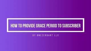 How To Provide Grace Period To Subscriber In Zal Ultra ISP CRM By Onezeroart LLC