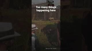 Too many things happening here #funny #funnyvideo #reddeadfunny #reddeadonline #shortvideo #shorts