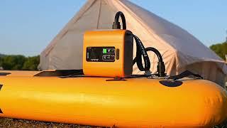 GR-133P portable high pressure air pump for SUP paddle board airbed air mattress tent camp airspirit