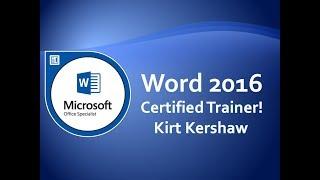 Microsoft Word 2016 Tutorial for Beginners – How to Use Word Part 16