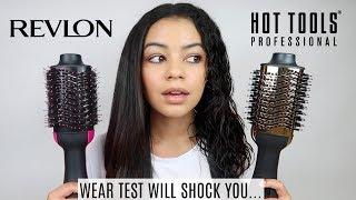 HOT TOOLS ONE STEP BLOWOUT VS REVLON ONE STEP DRYER AND VOLUMIZER ON CURLY HAIR