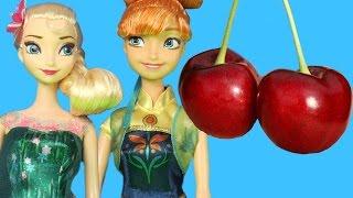 CHERRY Picking ! Elsa and Anna toddlers, Romy and Nori !  Picnic - Outdoors adventure Fun