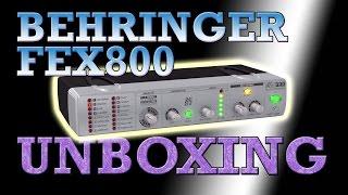 Behringer MiniFEX FEX800 Unboxing & Quick Review - Ultra Compact Stereo Multi FX Processor