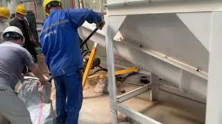 Bolida Rotexmaster Hammer Mill Test Video,grind veener into wood sawdust.