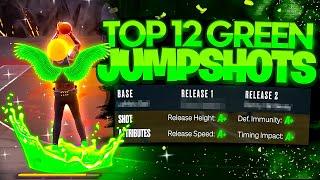 SHOCKING TOP 12 BIGGEST GREEN WINDOW JUMPSHOTS NBA 2K25 BOTH GEN! BEST JUMPSHOT NBA2K25