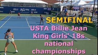 USTA girls' 18 national championships  Fakih/Center vs Osuigwe/Lyengar  USTA tennis 2024 